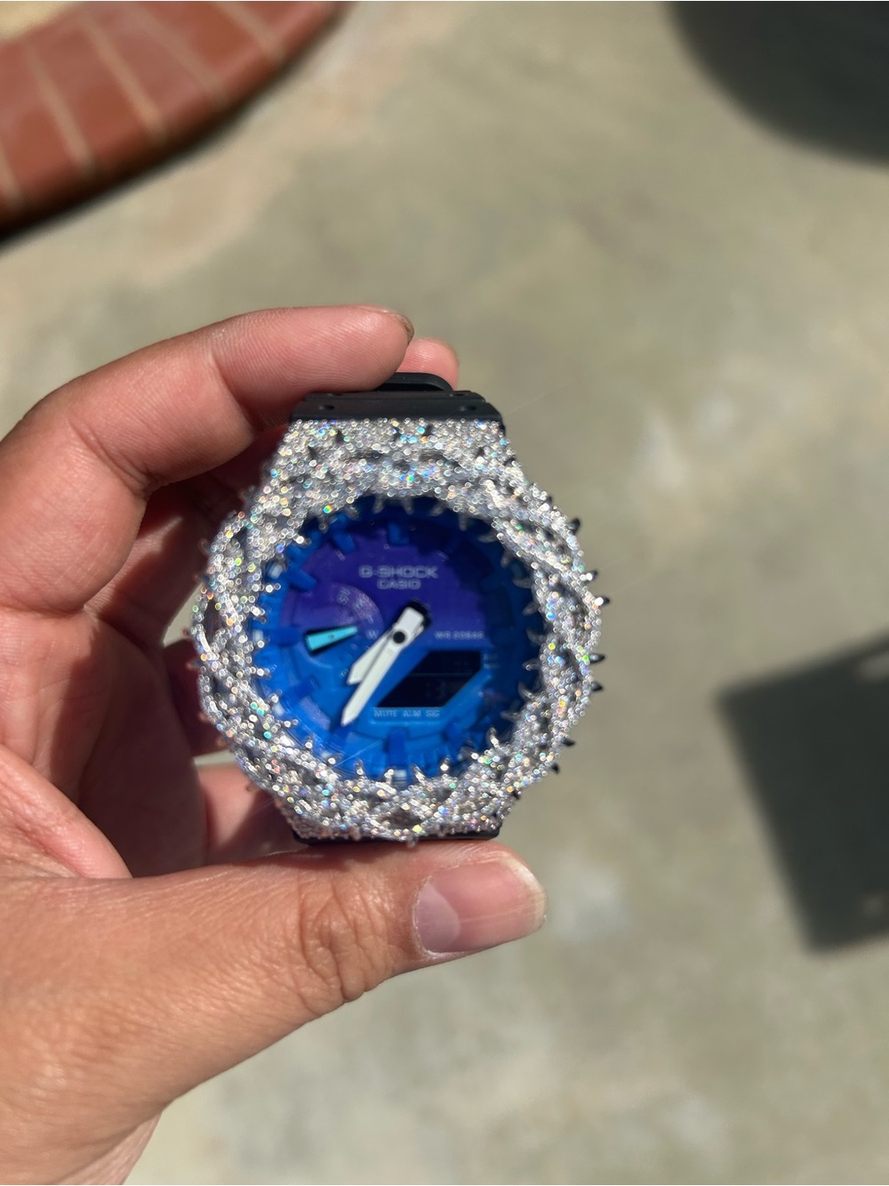 Moissanite G-Shock 
Passes diamond tester